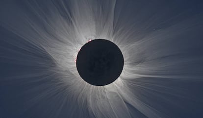 Imagen de un eclipse solar.