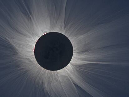 Imagen de un eclipse solar.