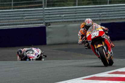 Pedrosa, en los entrenamientos libres en el Red Bull Ring.