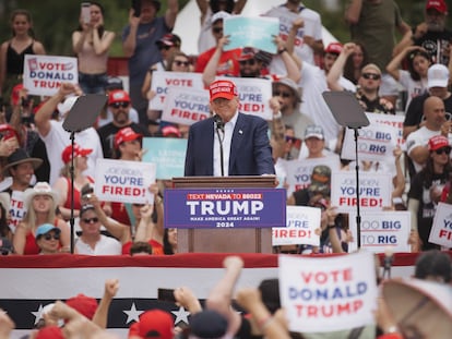 Donald Trump en un mitin el en Las Vegas, Nevada, el 9 de junio.