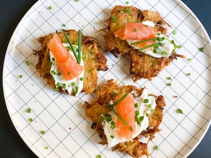 Latkes: las irresistibles tortitas fritas de patata