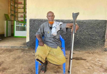 Mustaf Salad Ali, coordinador de la atención a personas discapacitadas del suroeste de Somalia.
