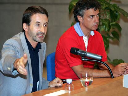 El presidente del PNV, Josu Jon Imaz, y el portavoz de la ejecutiva del partido, Iñigo Urkullu.