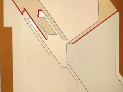 Pablo Palazuelo, 'Sin título [Proyecto para Bankinter]', 1976. © Fundación Pablo Palazuelo, 2023.