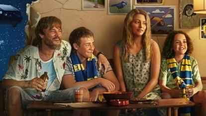 Los cuatro protagonistas de la serie australiana 'Chico come universo'.