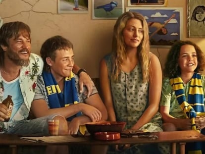 Los cuatro protagonistas de la serie australiana 'Chico come universo'.
