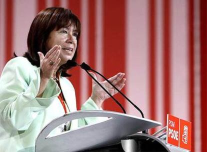 Cristina Narbona, durante su intervención.