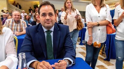 El presidente del PP de Albacete, Francisco Núñez, durante la Junta Directiva Regional del PP celebrada esta mañana en Toledo.