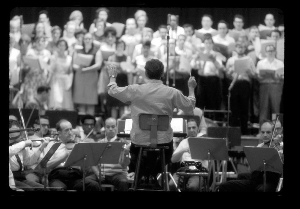 Seeing and hearing Leonard Bernstein at the premiere of the film ...