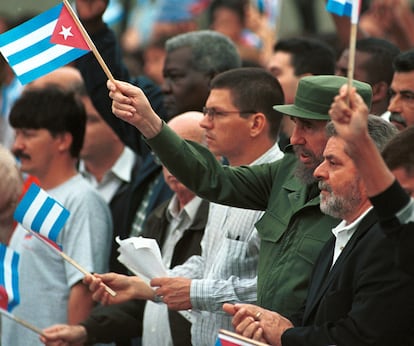 Fidel Castro y Lula da Silva