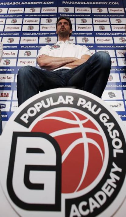 Pau Gasol, en la presentación de su Academia de baloncesto.