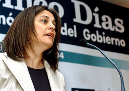 La ministra de Vivienda, María Antonia Trujillo, durante su intervención en el foro de <i>Cinco Días.</i>