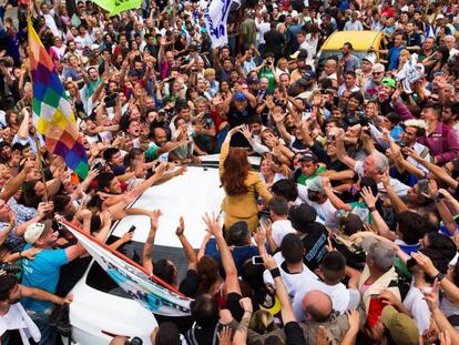 Followers of Cristina Kirchner in Buenos Aires.