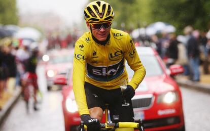 Chris Froome celebra su segundo Tour