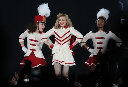 Madonna durante su actuaci&oacute;n el 9 de agosto pasado en San Petersburgo.
