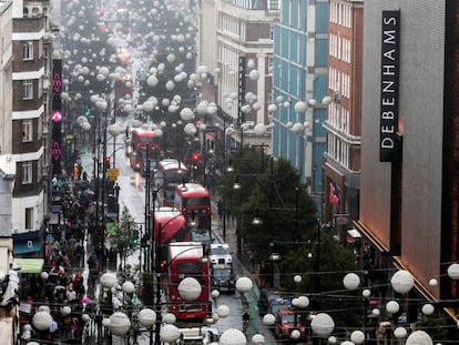 Vista de Oxford Street, en Londres. 