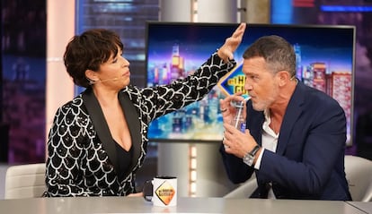 Antonio Banderas y Marta Rivera, invitados en 'El Hormiguero'.