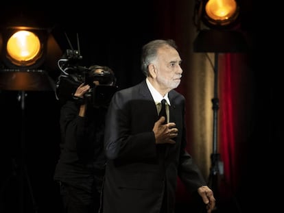 Francis Ford Coppola momentos antes de recoger el galardón del Festival Lumiére el 18 de octubre de 2019.
