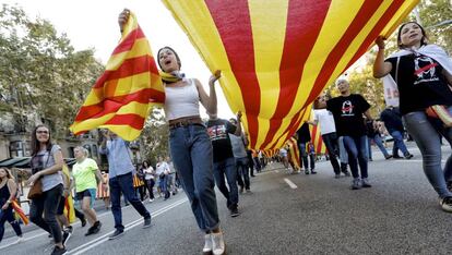 Manifestación el 3 de octubre en Barcelona.