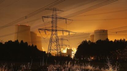 Una central térmica de carbón en Alemania emisora de CO2.