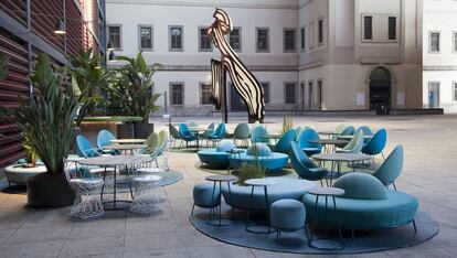 Terraza del restaurante Nubel en el Museo Nacional Reina Sof&iacute;a.