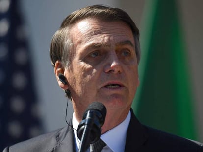 O presidente Jair Bolsonaro, na última terça em Washington. 