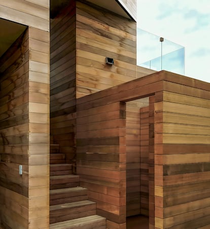 Exterior del  proyecto de los Hamptons diseñado por Antonio Matres.