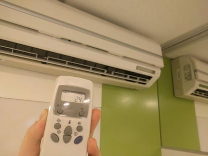 Aire acondicionado en una oficina de Buenos Aires, Argentina.