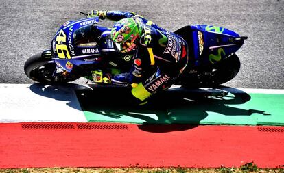 El francés Johann Zarco durante la clasificación de MotoGP en el circuito de Mugello