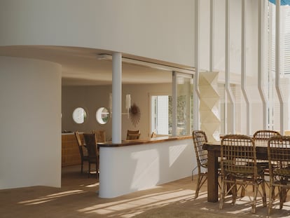 Cocina y comedor de Casa Brava.