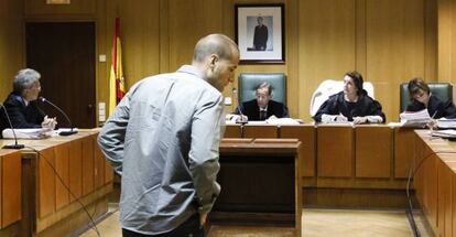 El director de cine porno Pablo Lapiedra Gutiérrez, al inicio de la vista de extradición solicitada por las autoridades de ese país.