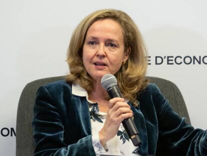 La ministra de Asuntos Económicos y Transformación Digital, Nadia Calviño .