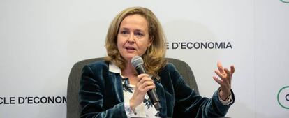 La ministra de Asuntos Económicos y Transformación Digital, Nadia Calviño .