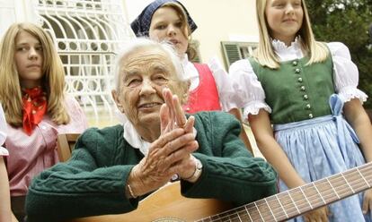 Maria von Trapp, en Salzburgo (Austria).