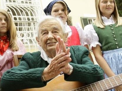 Maria von Trapp, en Salzburgo (Austria).  