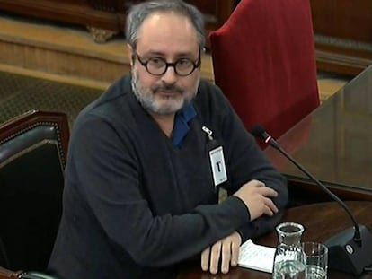 L'exdiputat de la CUP Antonio Baños, aquest dimecres al Suprem.