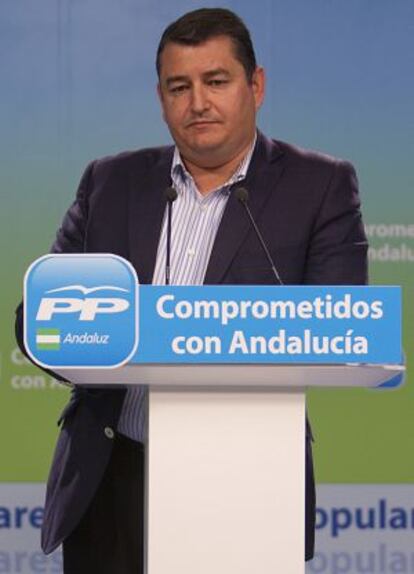 El presidente del PP de Cádiz, Antonio Sanz.