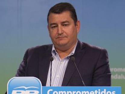 El presidente del PP de Cádiz, Antonio Sanz.