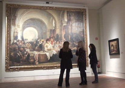 'Las cigarreras', cuadro de Gonzalo Bilbao en el Museo de Bellas Artes de Sevilla.