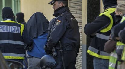 Detención el pasado noviembre de un presunto yihadista en Sagunto (Valencia).