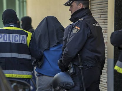 Detención el pasado noviembre de un presunto yihadista en Sagunto (Valencia).