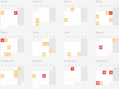 Calendario laboral 2022-2023: qué días son festivos y cuáles no en el último puente del año