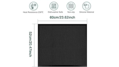 Alfombrilla para placa de inducción sobre fondo blanco.