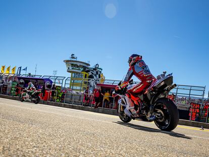 Marc Márquez, este sábado en el circuito alemán de Sachsenring.