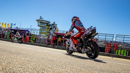 Marc Márquez, este sábado en el circuito alemán de Sachsenring.