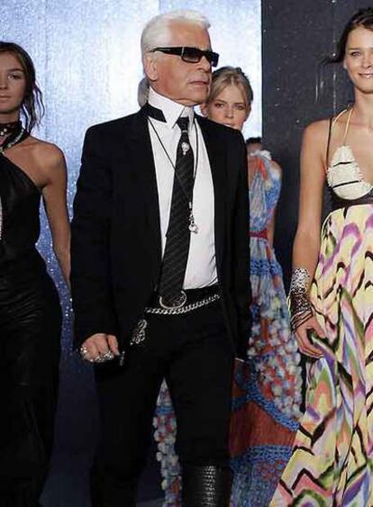 El diseñador Karl Lagerfeld.