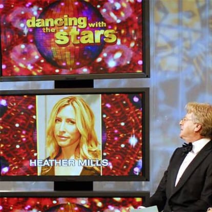 Jerry Springer, en el momento de desvelar la participación de Mills en &#39;Dancing with the stars&#39;.