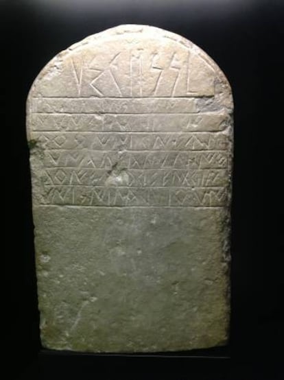 An Iberian tombstone.