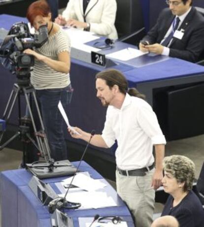 Pablo Iglesias, eurodiputado y líder de Podemos.