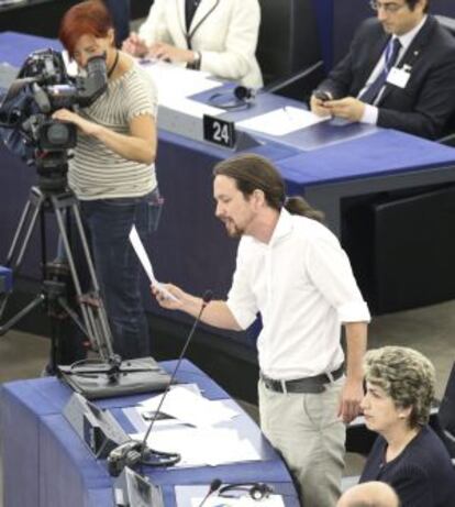 Pablo Iglesias, eurodiputado y líder de Podemos. 